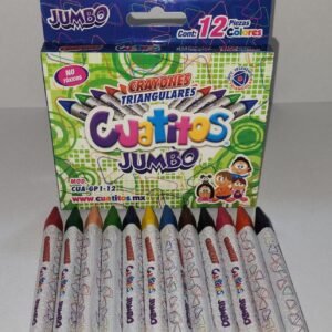 Crayola cuatitos jumbo triangular shely c/ 12