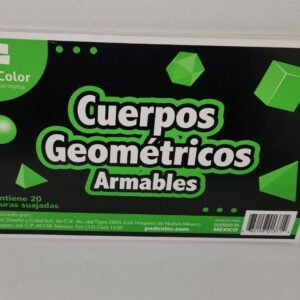 Álbum Cuerpos Geométricos Colores fluorescentes c/ 5 (Calidad PADI)