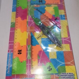 Juego de Geometría puzzle-4001 compas de plástico