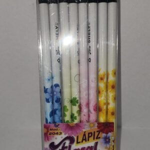 Lápiz Decorados Shely Floral c/8