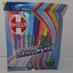Pluma de Gel en bolsa Shely (Pastel-Neon)